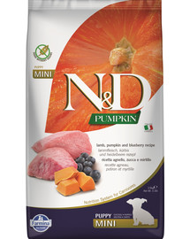 N&D GF Pumpkin Lamb & Blueberry Puppy Mini 7 kg